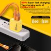 M167 PD 35W Type-C & USB QC 3.0 Fast Charger, EU Plug, Black - 3