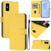 Infinix GT 30 Pro Leather Phone Case with Lanyard - Lemon Yellow - 1