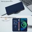 Ulefone Note 14 Leather Phone Case with Lanyard - Navy Blue - 7