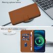 Ulefone Note 17 Pro Brown Leather Phone Case with Lanyard - 7