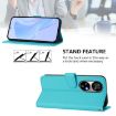 Ulefone Note 17 Pro Lake Blue Leather Phone Case with Lanyard - 3