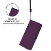 ZTE Blade A52 Lite Violet Leather Phone Case with Lanyard - 6