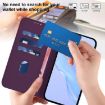 ZTE Blade A52 Lite Violet Leather Phone Case with Lanyard - 7