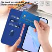 Tecno Camon 40 Premier Dark Blue Leather Phone Case with Lanyard - 7