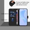 Tecno Camon 40 Premier Black Leather Phone Case with Lanyard - 8