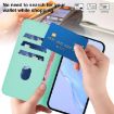 Tecno Camon 40 Premier Mint Green Leather Phone Case with Lanyard - 7