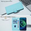 Xiaomi 14 Ultra 5G Sky Blue Leather Phone Case with Lanyard - 7