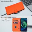 Samsung Galaxy A26 5G Orange Leather Phone Case with Lanyard - 7