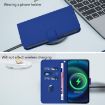Samsung Galaxy A26 5G Dark Blue Leather Phone Case with Lanyard - 7