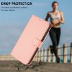 Samsung Galaxy A56 5G Pink Leather Phone Case with Lanyard - 6