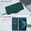 Samsung Galaxy A56 5G Dark Green Leather Phone Case with Lanyard - 7