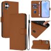 Samsung Galaxy A06 4G/5G Brown Leather Phone Case with Lanyard - 1