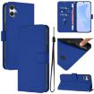 Samsung Galaxy A07 4G Dark Blue Leather Phone Case with Lanyard - 1