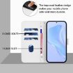 Samsung Galaxy A07 4G White Leather Phone Case with Lanyard - 8