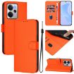 Realme 14 5G/14T 5G Leather Phone Case with Lanyard - Orange - 1