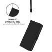 Realme Narzo 80 Pro Black Leather Phone Case with Lanyard - 6