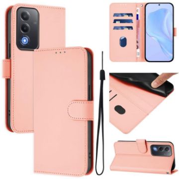 OPPO A5/A3 Pro 5G Pink Leather Phone Case with Lanyard - Global Version - 1