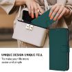 OPPO A5X Leather Phone Case with Lanyard - Dark Green, 4G/5G Global - 5