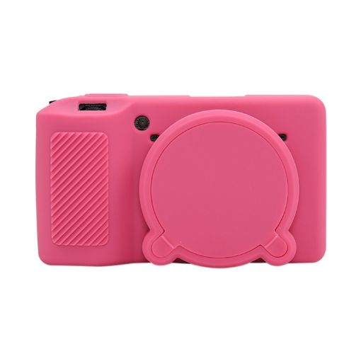 Ricoh GR III Rose Red Soft Silicone Protective Case - 1
