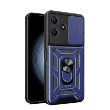 Redmi 12 5G Phone Case Blue - Sliding Camera Cover TPU+PC Design - 1