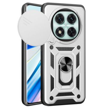 Redmi Note 14 Pro 5G Case Silver - Sliding Camera Cover TPU+PC Design - 1