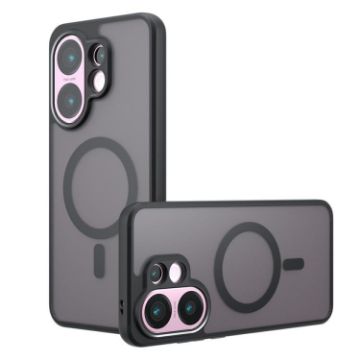 Vivo V30 Armor MagSafe Hybrid TPU Phone Case - Frosted Black - 1