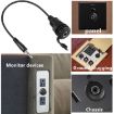 3.5mm TRS Stereo Ground Plug Panel Audio Cable 0.3m Female to Female - 6