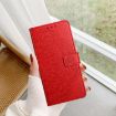 Xiaomi Poco F7 Pro/Ultra Red Flower Embossed Leather Phone Case - 7