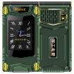 M7+ 4G Dual Screen Flip Phone, 6800mAh, Dual SIM, SOS, US Plug (Green) - 1