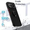 Google Pixel 9 Pro XL Q Shadow 1 Series Black+Red TPU PC Case with Ring - 4