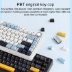 AULA F75 80-Key RGB Mechanical Keyboard - Wired/2.4G/Bluetooth, Blue - 4