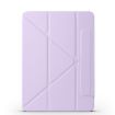 iPad Pro 13 2024 Purple Magnetic Leather Tablet Case with Fixed Buckle - 2