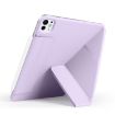 iPad Pro 13 2024 Purple Magnetic Leather Tablet Case with Fixed Buckle - 4