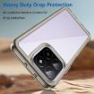 For Honor X5b Plus Transparent Grey Acrylic Hybrid TPU Phone Case - 3