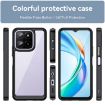 For Honor X6a Acrylic Hybrid TPU Phone Case - Black, Colorful Series - 2