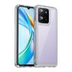 For Honor X6a Colorful Series Acrylic Hybrid TPU Phone Case Transparent - 1