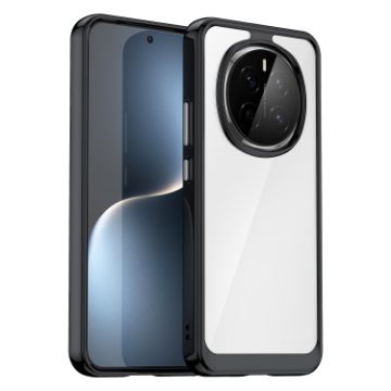 For Honor Magic7 Colorful Series Acrylic TPU Phone Case - Black - 1