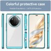 For Honor X9c Transparent Blue Acrylic Hybrid TPU Phone Case - 2
