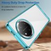 For Honor X9c Transparent Blue Acrylic Hybrid TPU Phone Case - 3