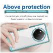 For Honor X9c Transparent Blue Acrylic Hybrid TPU Phone Case - 4