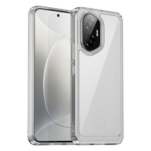 For Honor 300 Colorful Series Transparent Acrylic Hybrid TPU Phone Case - 1
