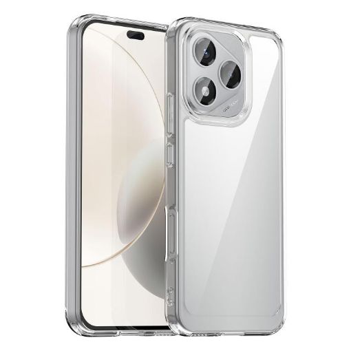For Honor X70i Colorful Series Acrylic TPU Phone Case - Transparent - 1