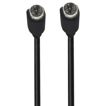 Mini DIN 5 Pin Audio/Video Cable 0.5m Straight to Straight - 1