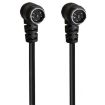 3m Mini DIN 5 Pin Core A/V Cable, Elbow to Elbow - 1