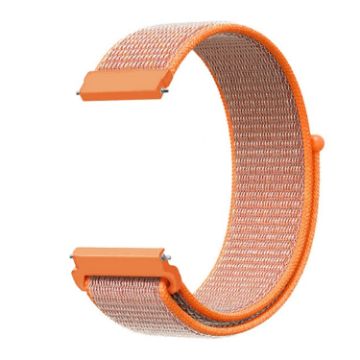 Samsung Galaxy Watch 46mm Nylon Braided Band - Orange Red - 1