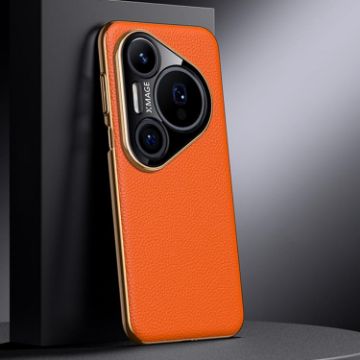 Huawei Pura 80 Ultra 5G Leather Phone Case - Orange - 1
