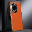 Huawei nova 14 Pro Genuine Leather Phone Case - Orange - 1