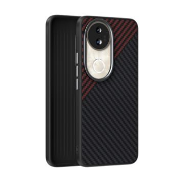Vivo S20 ABEEL C Carbon Fiber 6D MagSafe Phone Case Black Red - 1