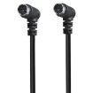 Mini DIN 7 Pin S-Video Cable, 0.5m Elbow to Elbow Audio/Video - 1