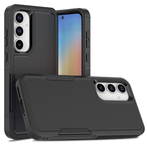 Samsung Galaxy A35/A55 5G Phone Case, 2 in 1 PC + TPU, Black - 1